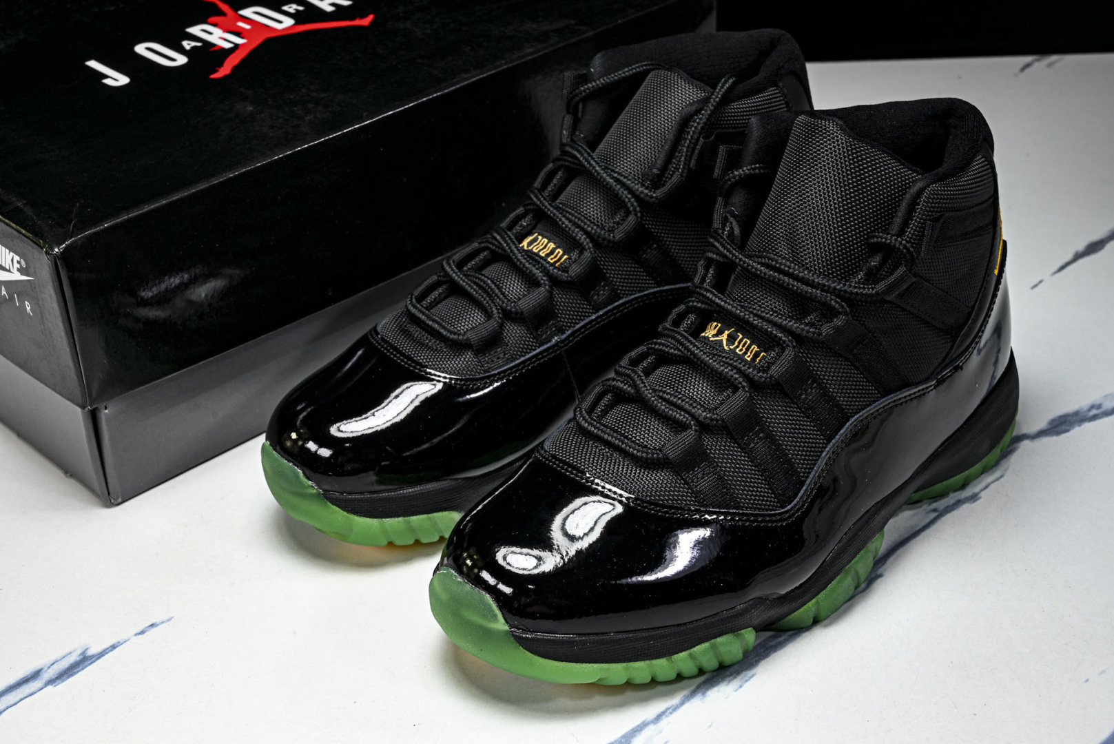 AJ11 尺码:40-48.5纯原出品-Air Jordan 11 Retro Green Black 