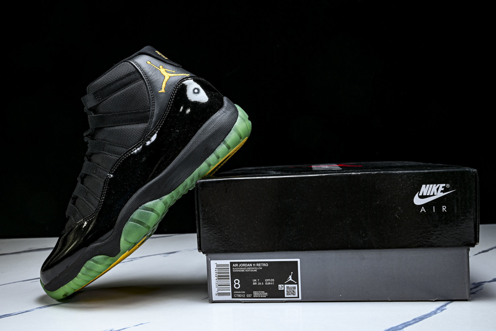 AJ11 尺码:40-48.5纯原出品-Air Jordan 11 Retro Green Black 