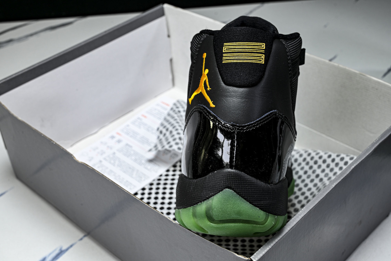AJ11 尺码:40-48.5纯原出品-Air Jordan 11 Retro Green Black 