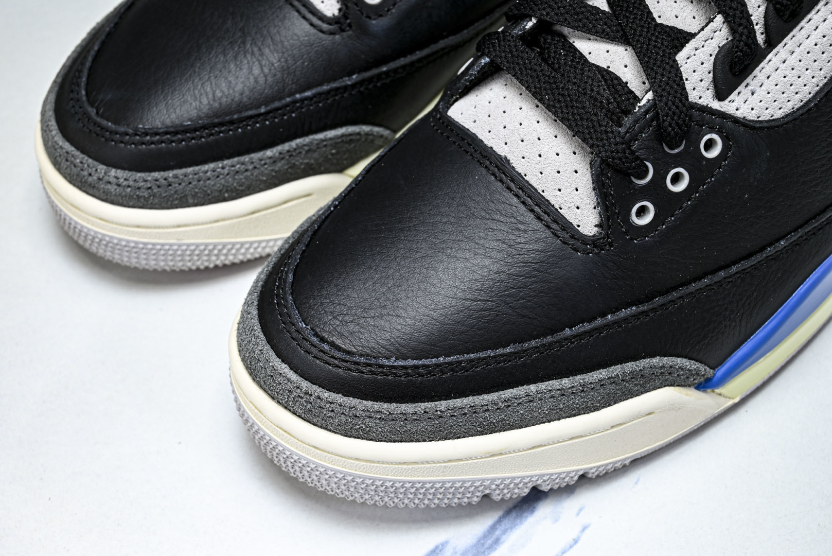 AJ3 尺码:40-48.5纯原出品-Air Jordan 3 AJ3镜像钩子 黑灰红 IB8967-0