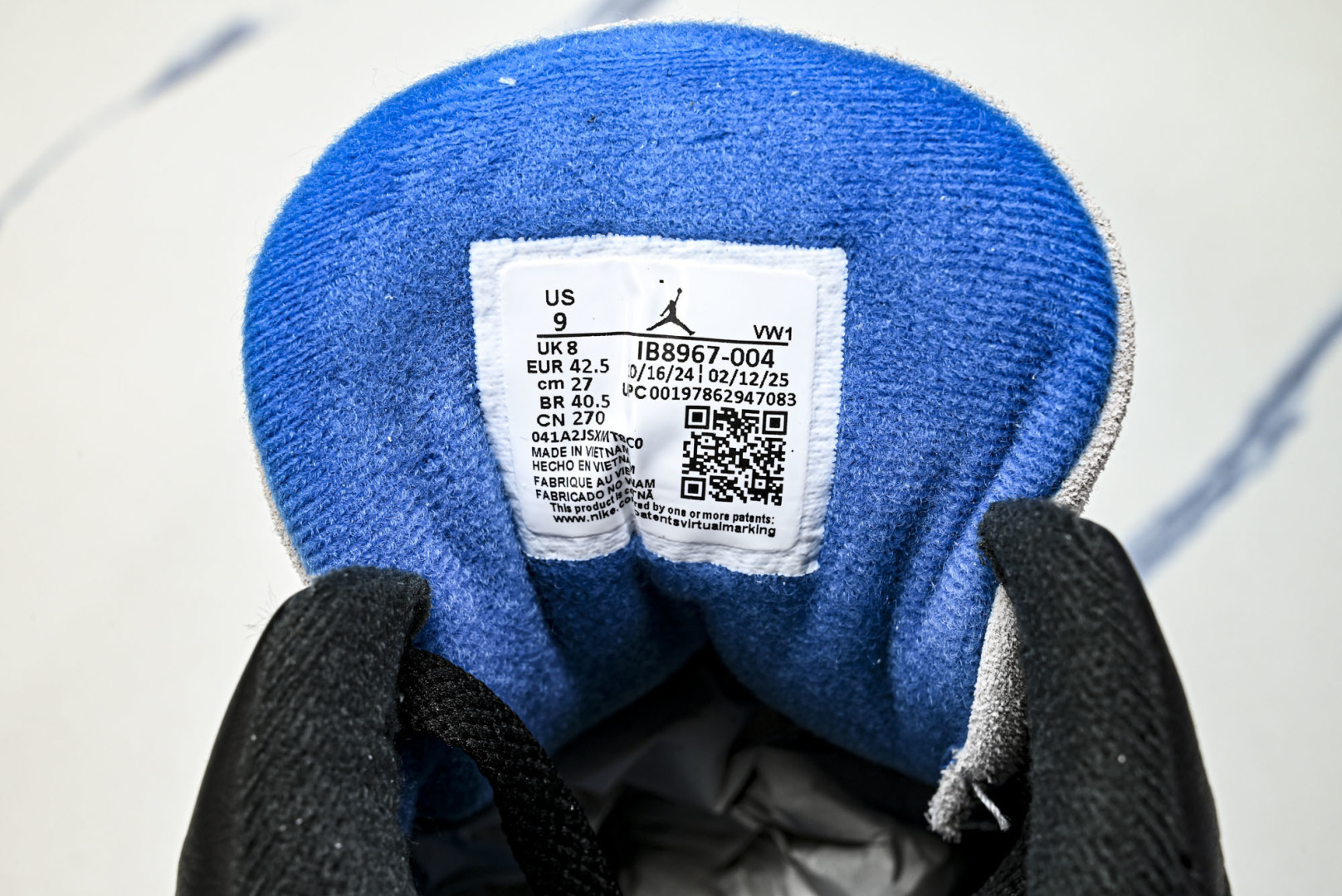 AJ3 尺码:40-48.5纯原出品-Air Jordan 3 AJ3镜像钩子 黑灰红 IB8967-0