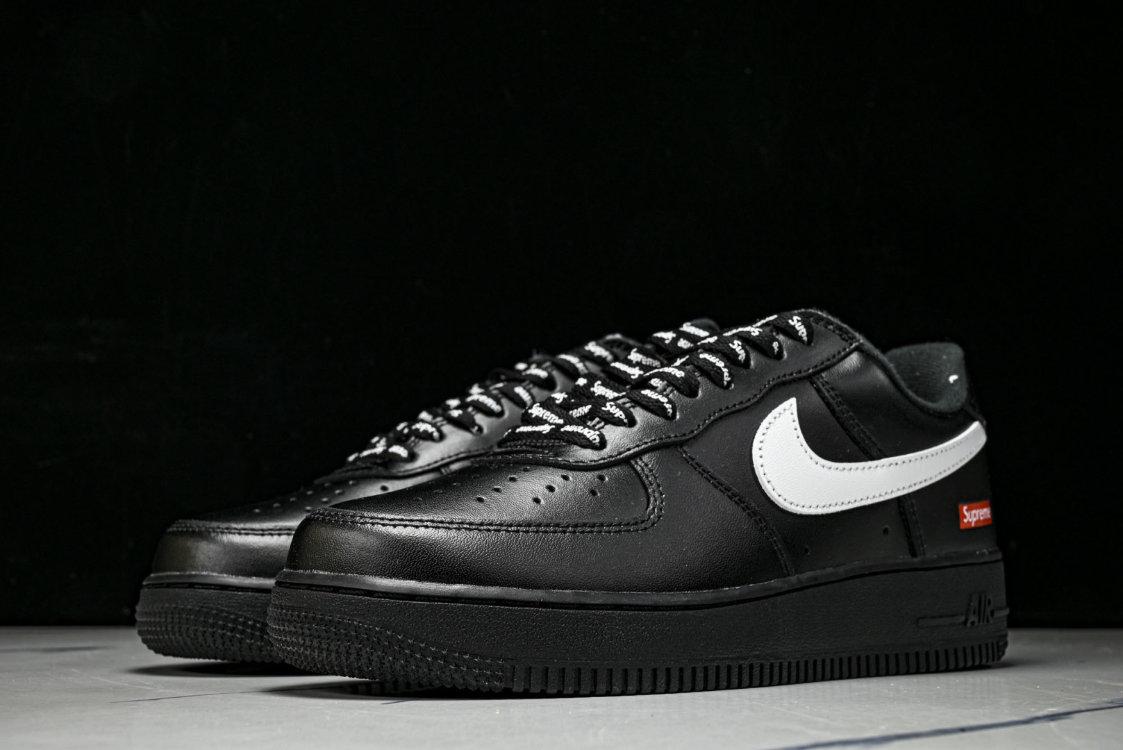 AF1 尺码36-47.5纯原版出品-Air Force 1 Low Supreme Black Whi