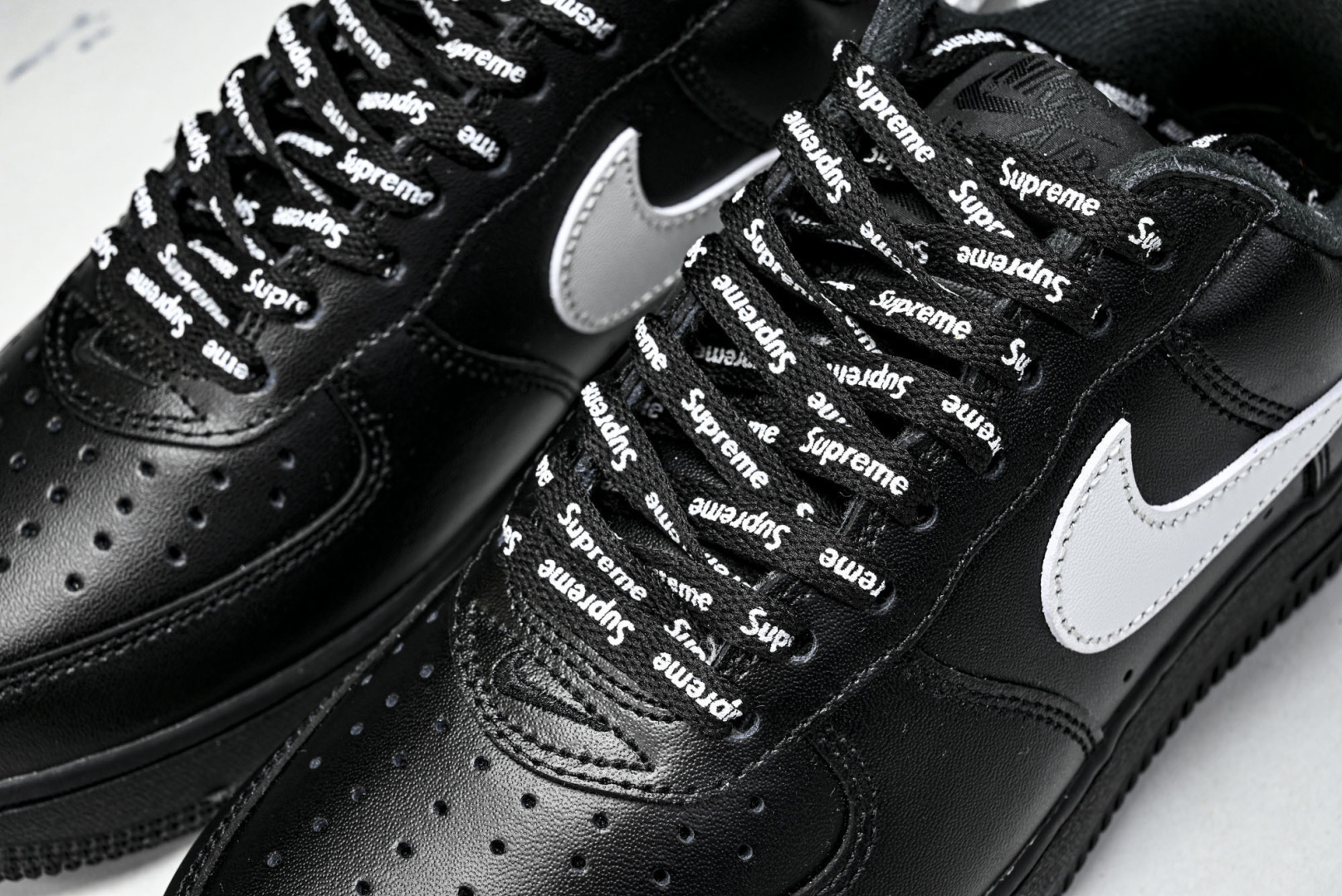 AF1 尺码36-47.5纯原版出品-Air Force 1 Low Supreme Black Whi