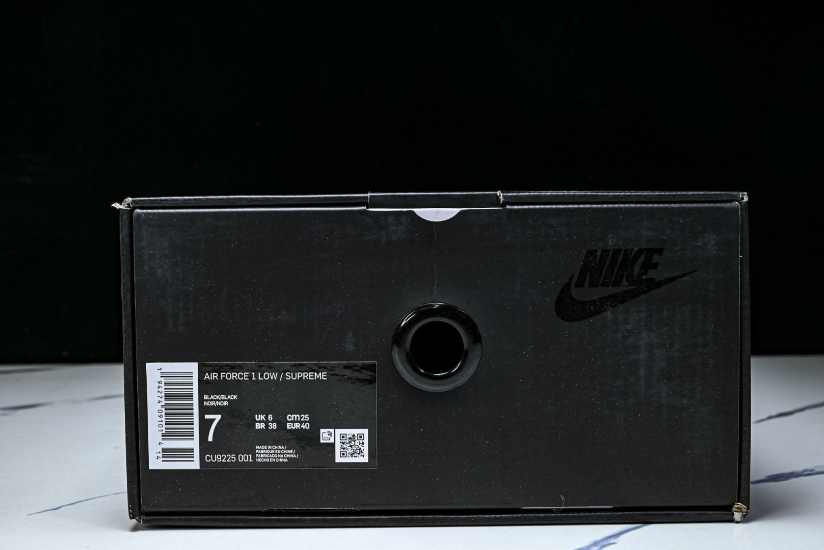 AF1 尺码36-47.5纯原版出品-Air Force 1 Low Supreme Black Whi