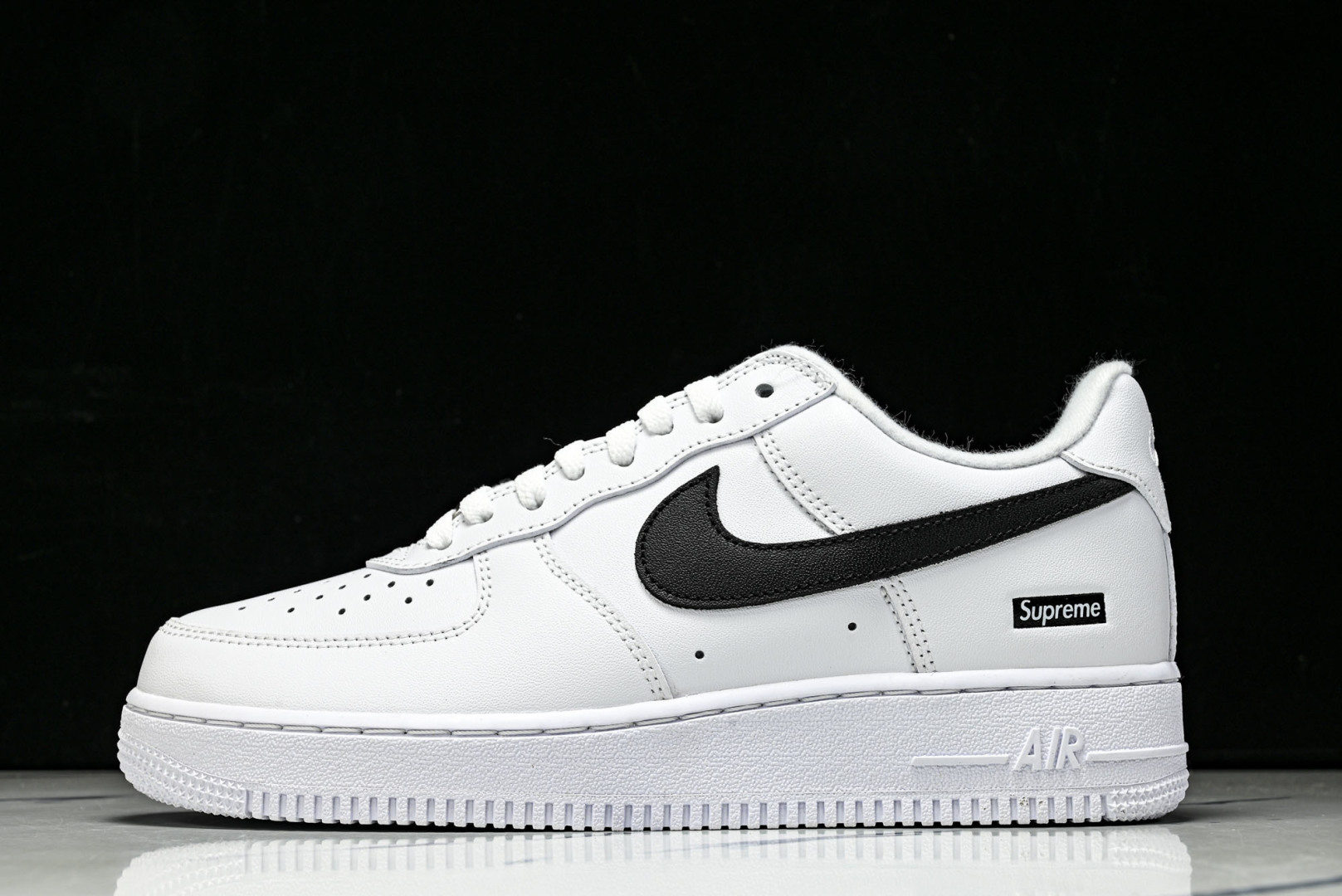 AF1 尺码36-47.5纯原版出品-Air Force 1 Low Supreme White Bla