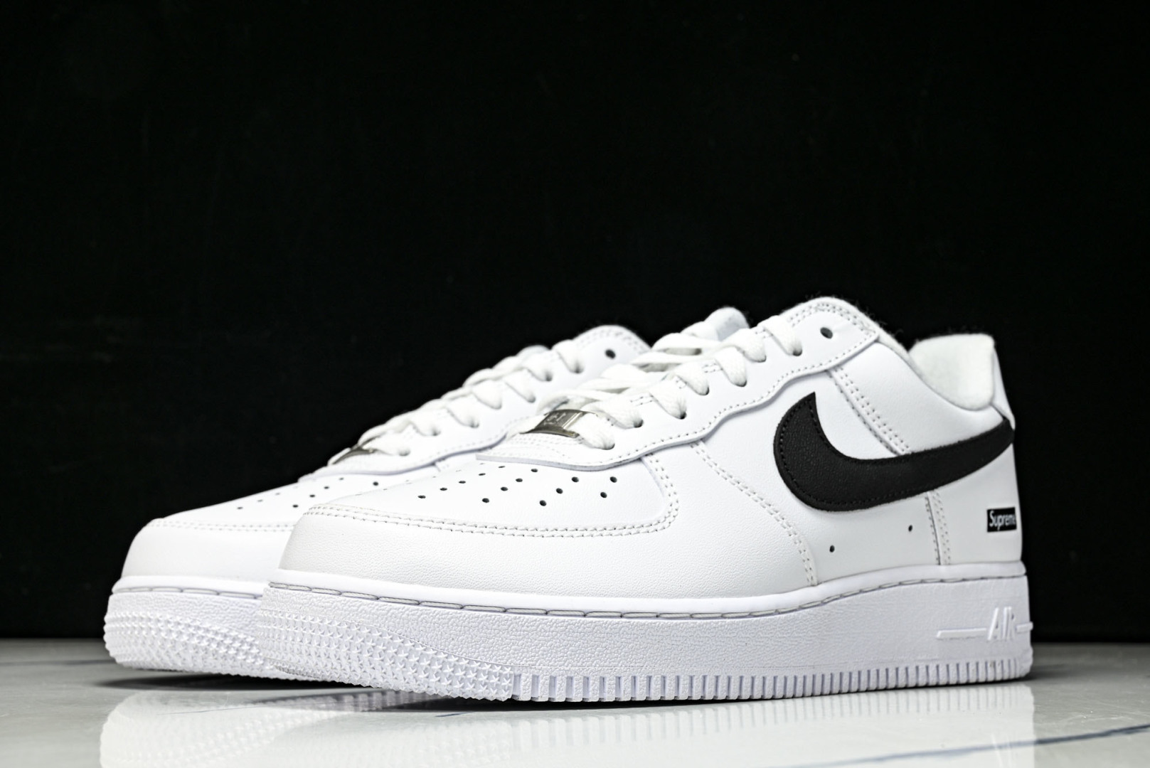 AF1 尺码36-47.5纯原版出品-Air Force 1 Low Supreme White Bla