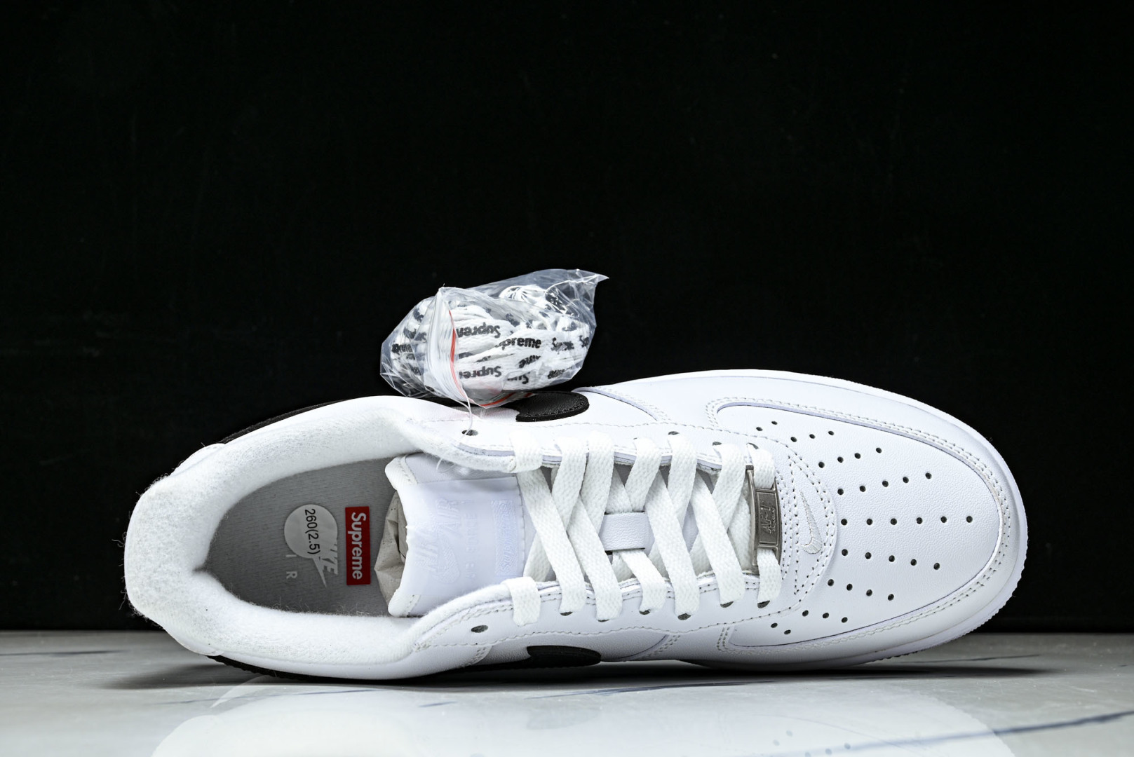 AF1 尺码36-47.5纯原版出品-Air Force 1 Low Supreme White Bla