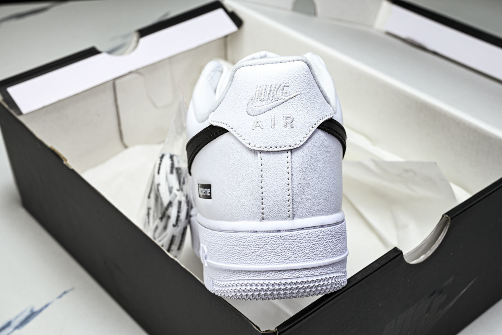 AF1 尺码36-47.5纯原版出品-Air Force 1 Low Supreme White Bla