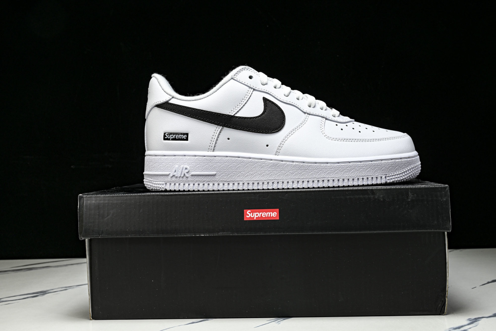 AF1 尺码36-47.5纯原版出品-Air Force 1 Low Supreme White Bla