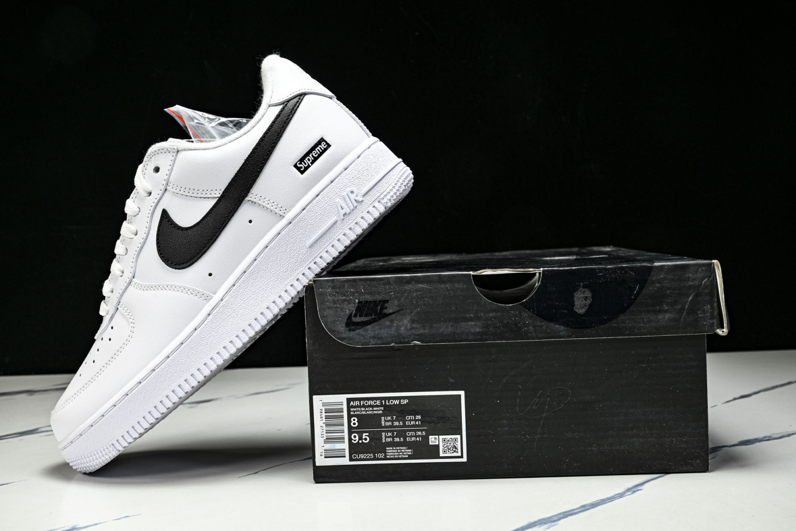 AF1 尺码36-47.5纯原版出品-Air Force 1 Low Supreme White Bla