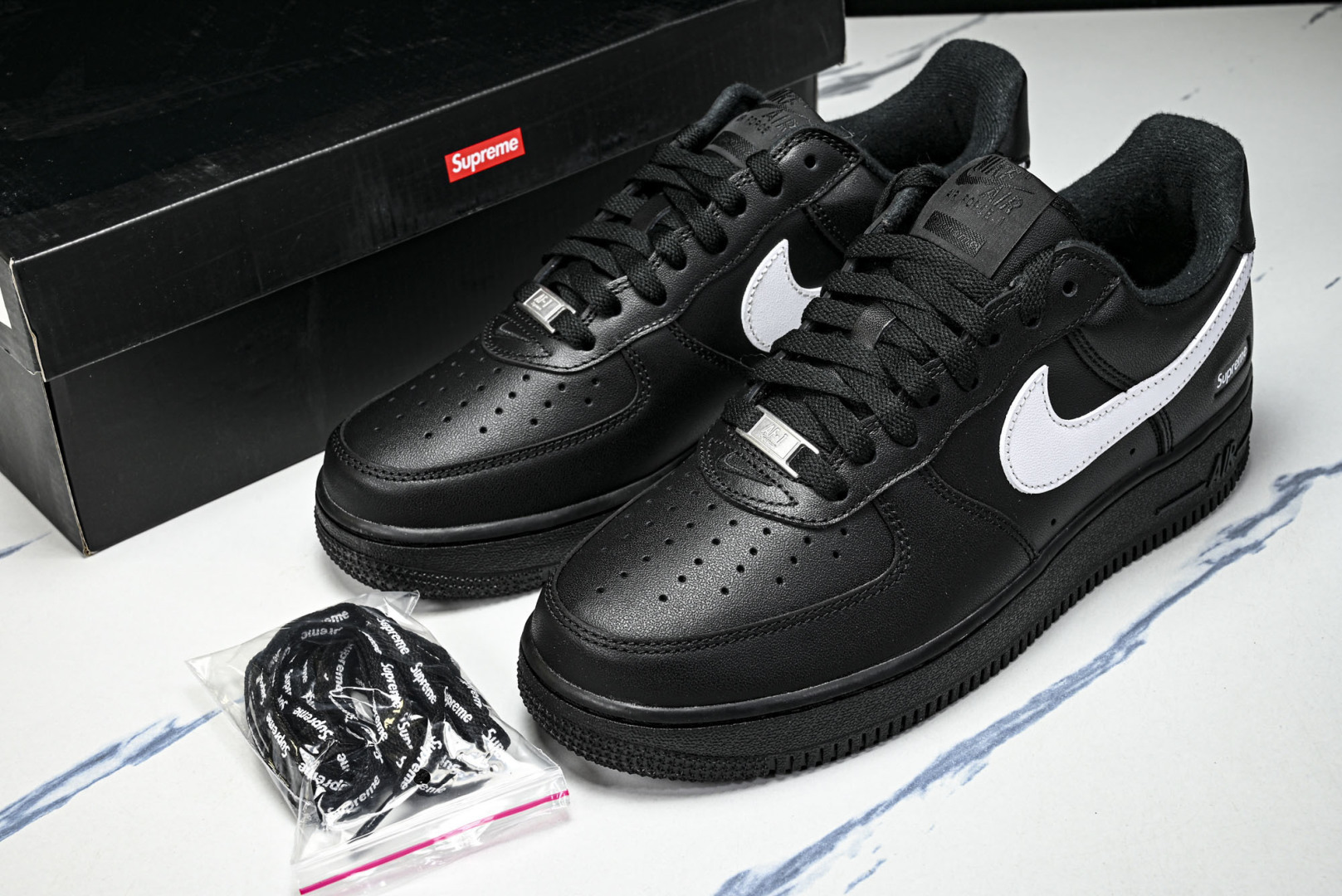 AF1 尺码36-47.5纯原版出品-Supreme x Nike Air Force 1'07 Low