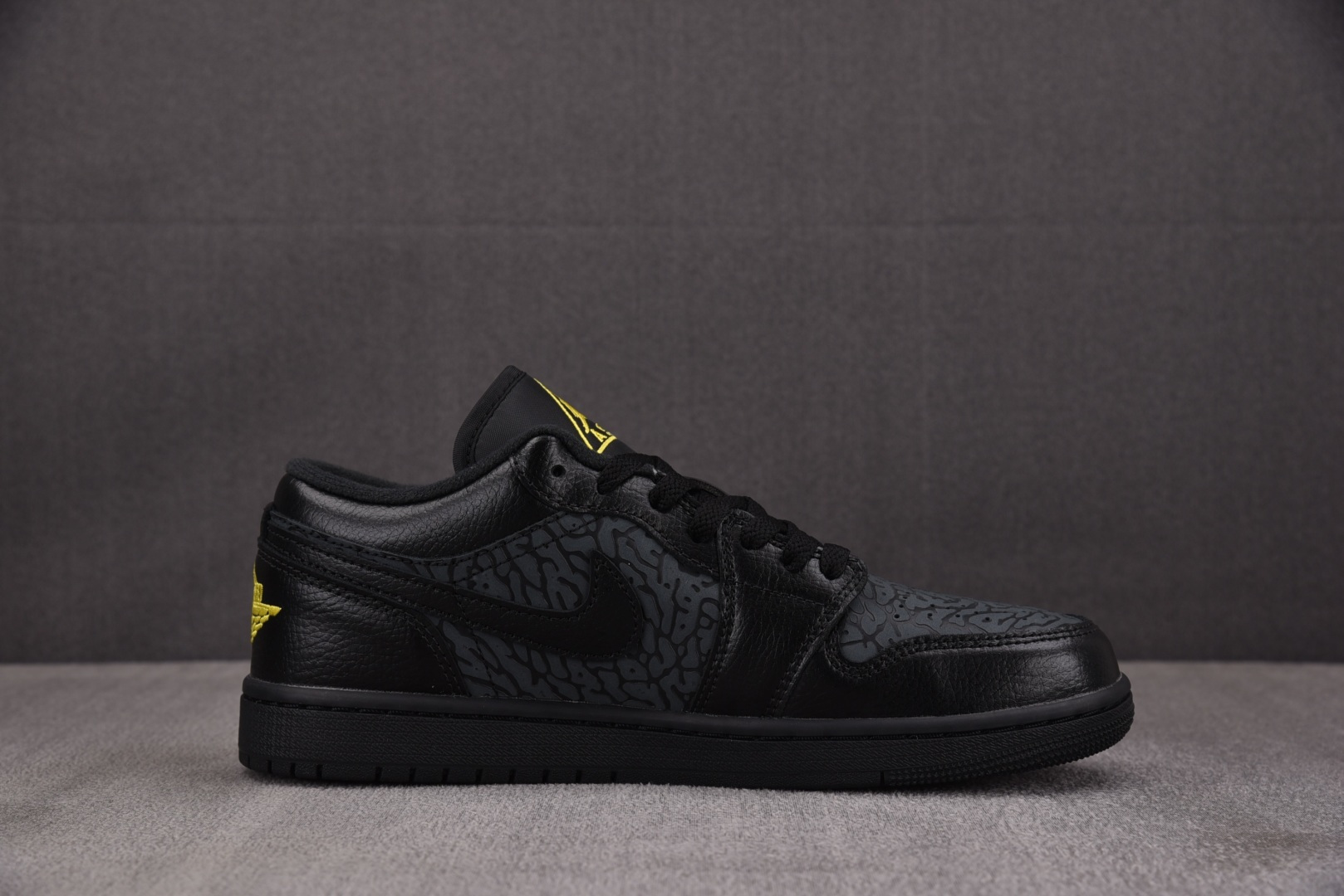 AJlow低帮 尺码:40-46纯原出品-Air Jordan 1 Low Black Elephant