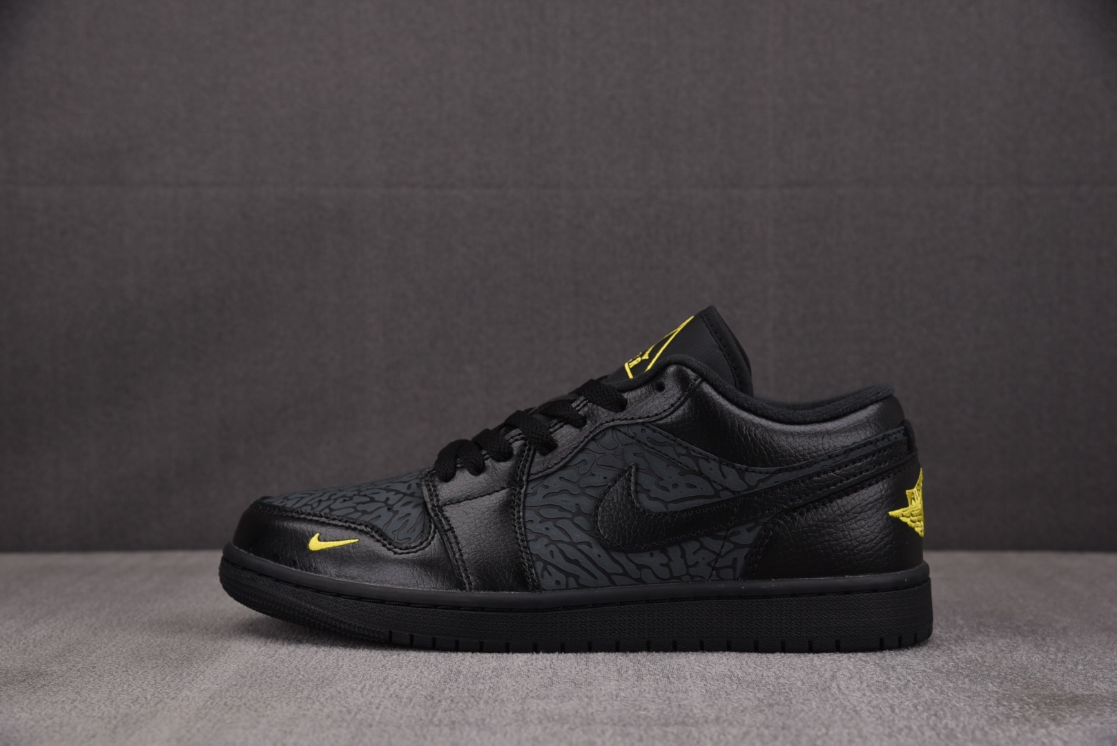 AJlow低帮 尺码:40-46纯原出品-Air Jordan 1 Low Black Elephant