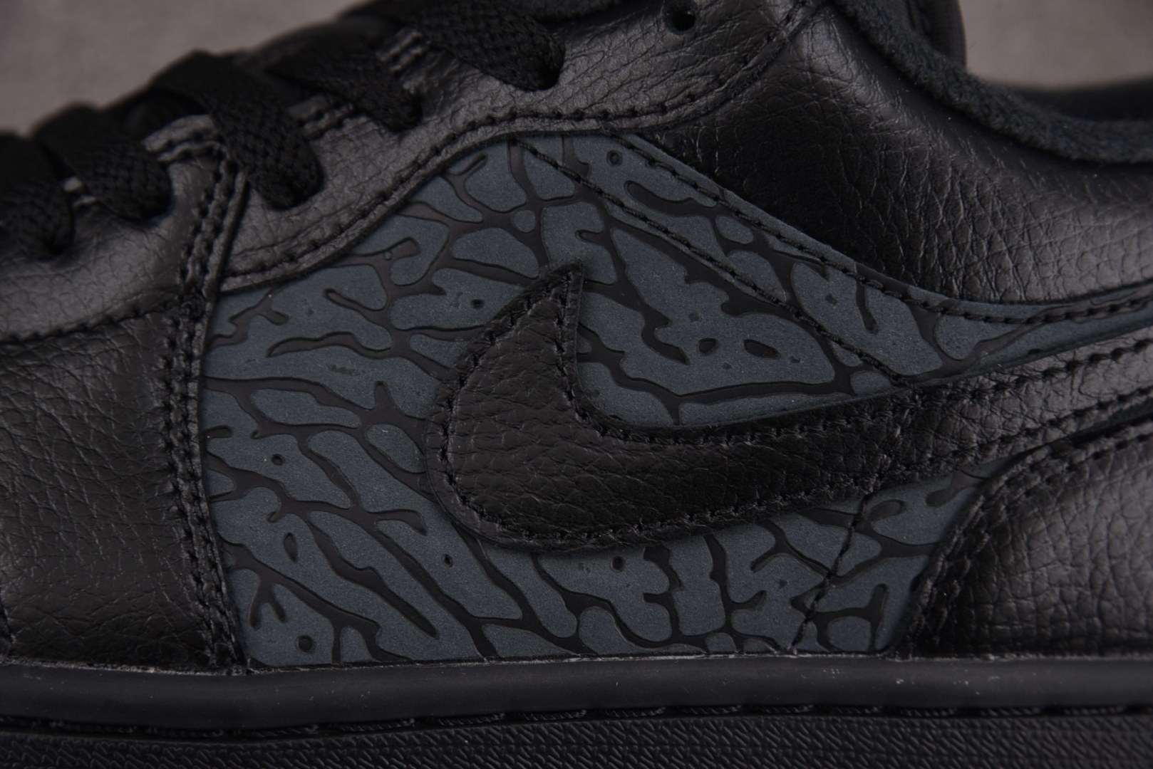AJlow低帮 尺码:40-46纯原出品-Air Jordan 1 Low Black Elephant