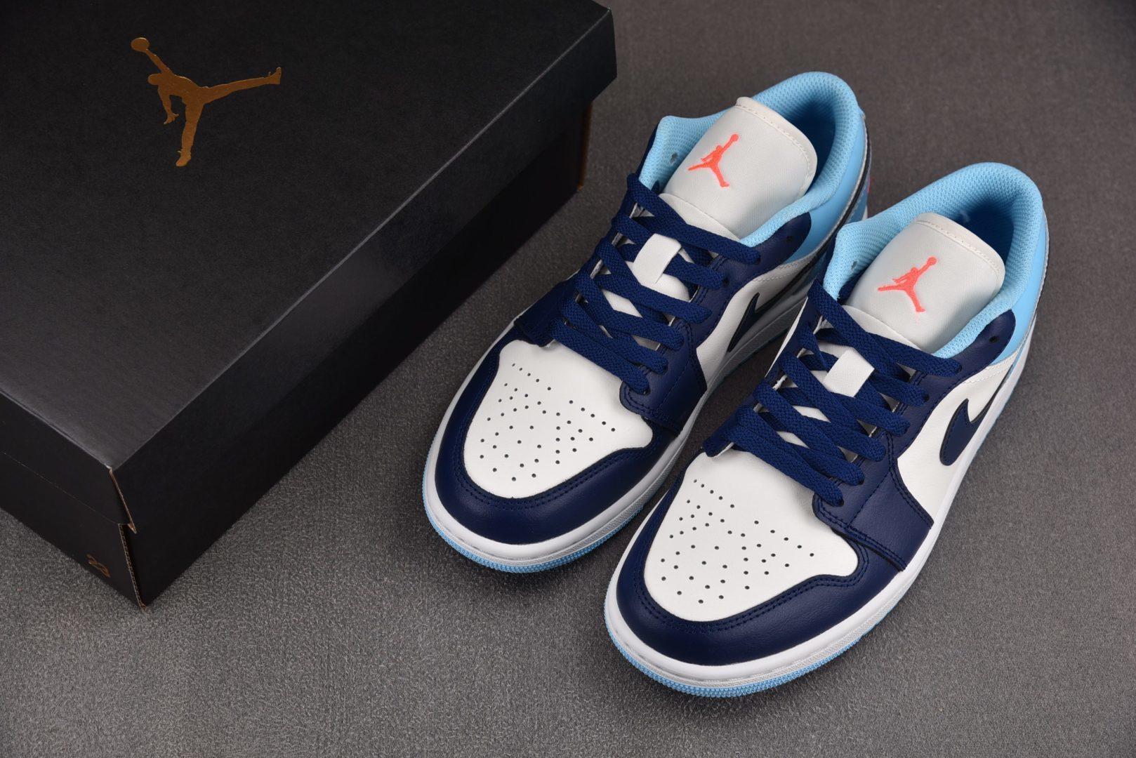 AJlow低帮 尺码:40-46纯原出品-Air Jordan 1 Low Sail Blue Chil