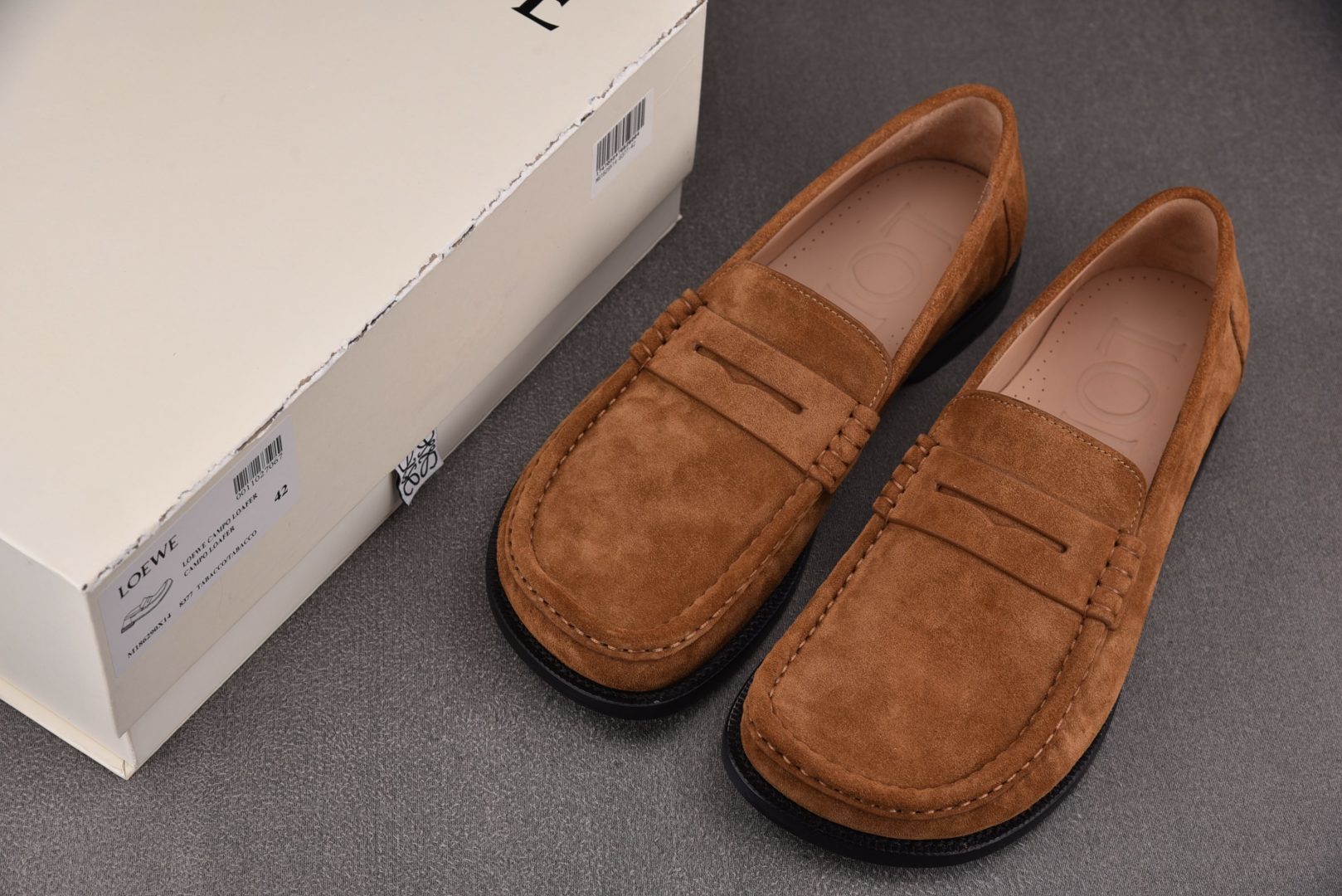 Loewe 尺码:39-45纯原出品-Loewe 罗意威 Campo 美拉德老钱风 低帮休闲皮鞋 乐福鞋