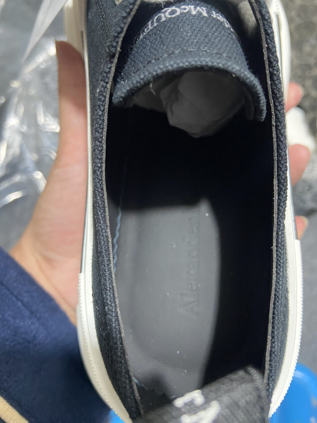 麦昆 尺码:36-45纯原出品-Alexander McQueen 低帮黑白 麦昆松糕帆布鞋 YZ022