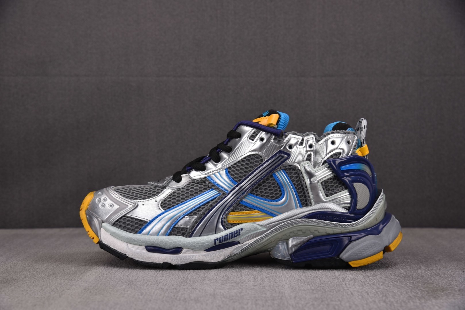 巴黎 尺码:35-46 偏大一码纯原版出品-Balenciaga Runner Gradient 深蓝银