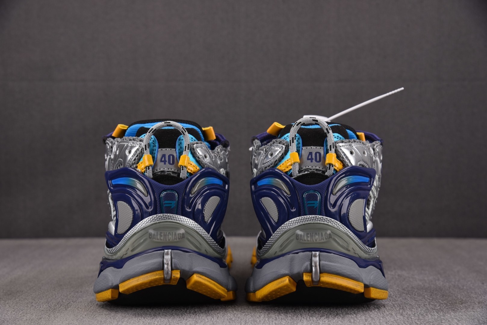 巴黎 尺码:35-46 偏大一码纯原版出品-Balenciaga Runner Gradient 深蓝银