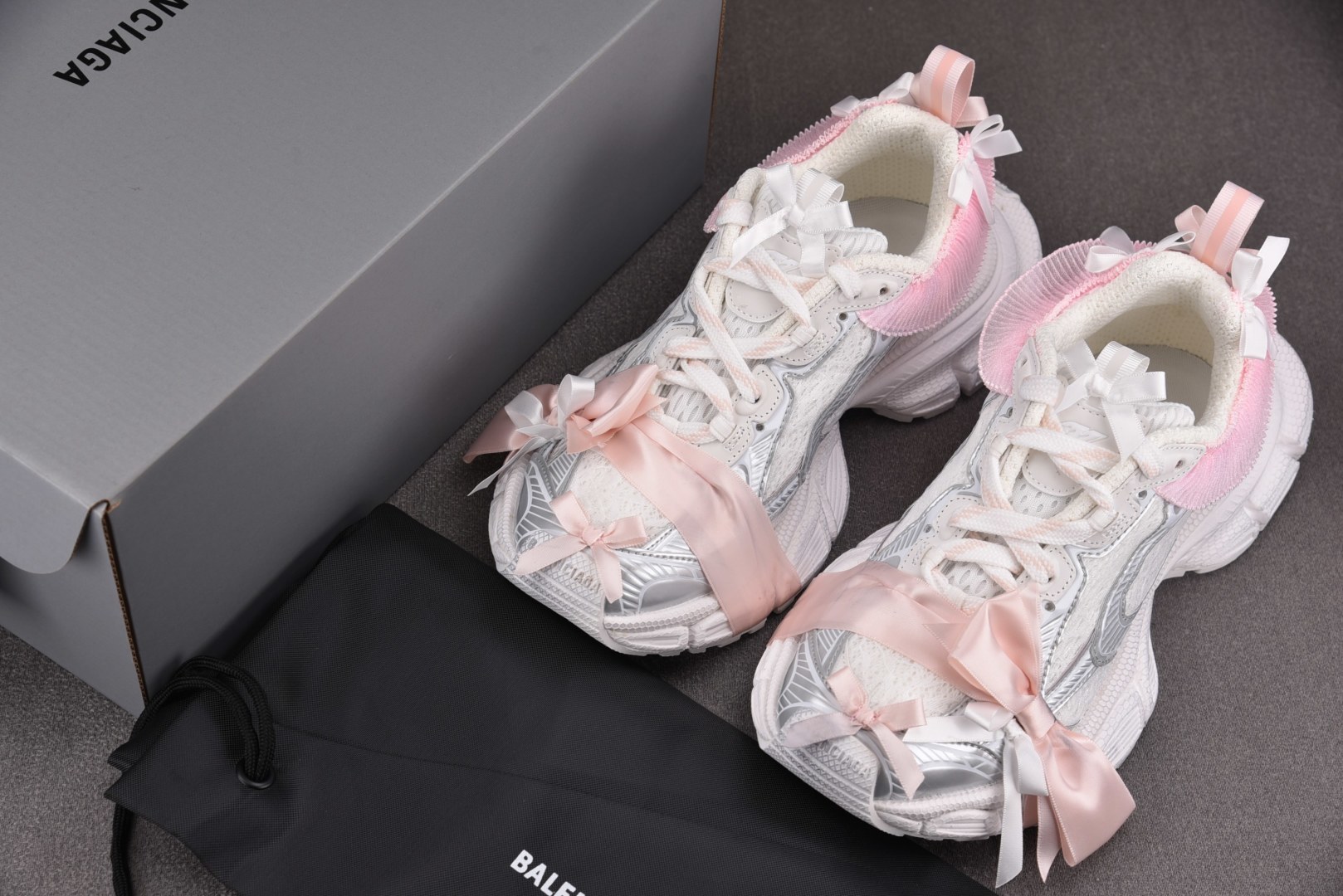 巴黎 尺码:35-46纯原版出品-Balenciaga 3XL Laces 粉白 YZ018-5尺码35