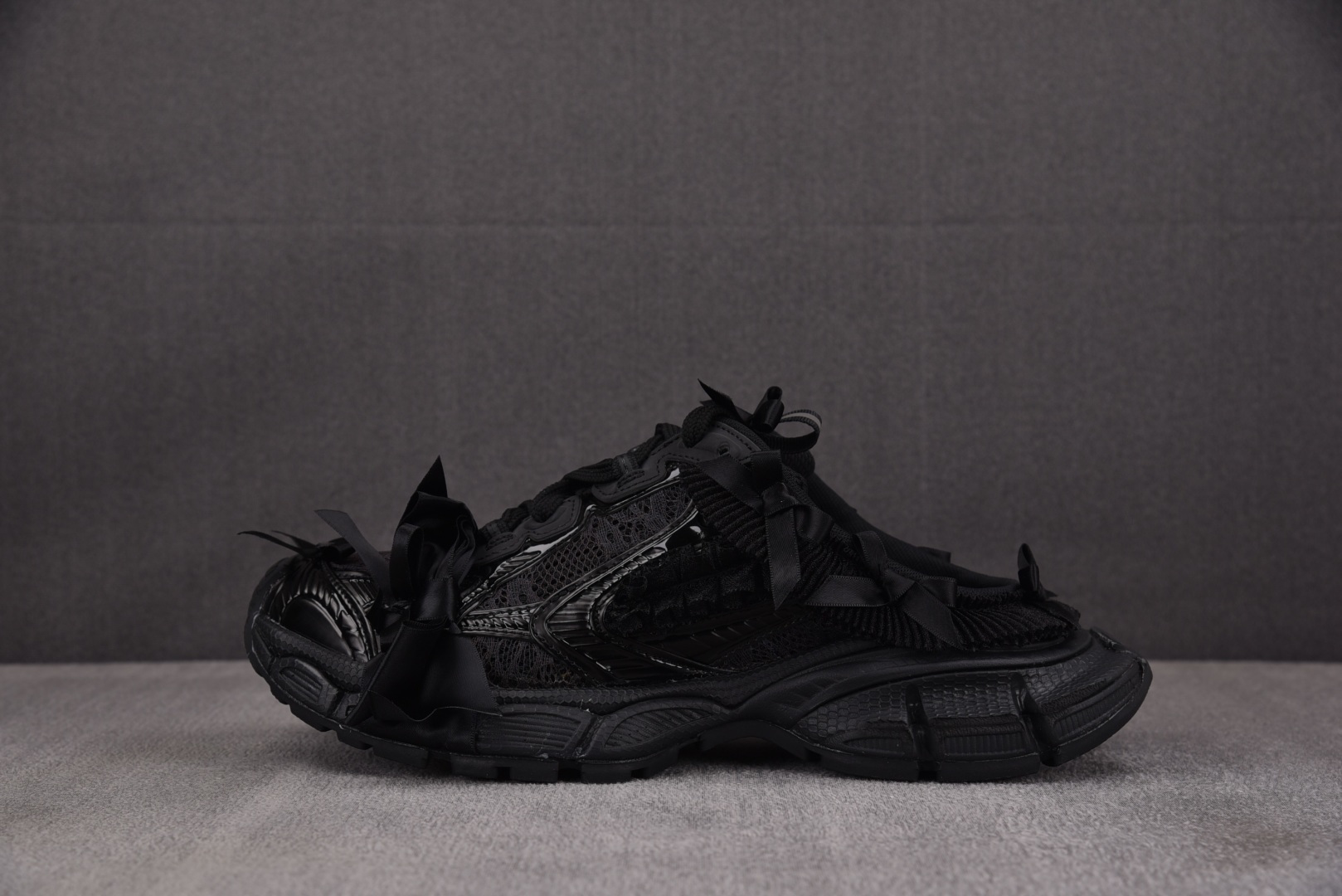 巴黎 尺码:35-46纯原版出品-Balenciaga 3XL Mule Lace 全黑 YZ018-5