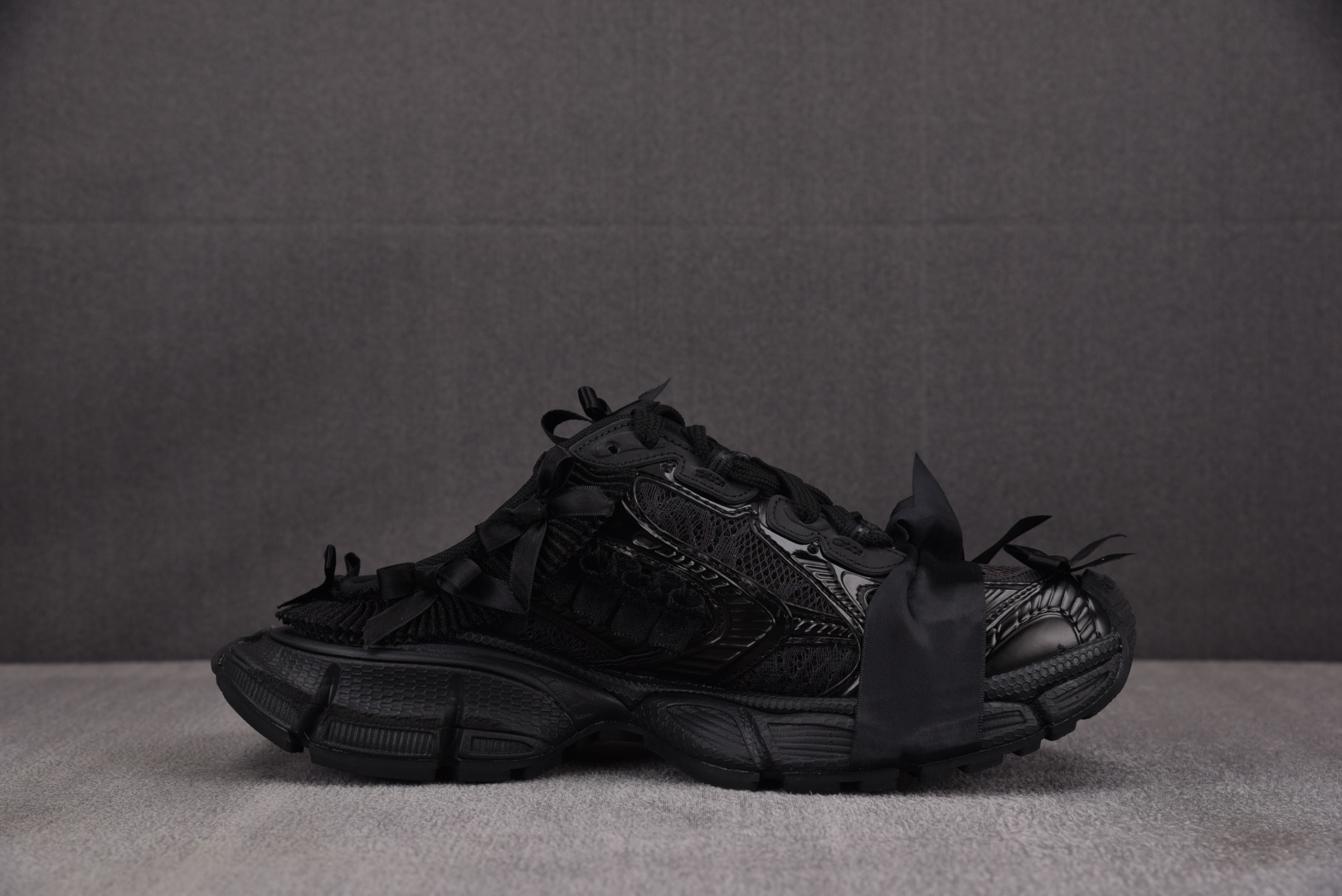 巴黎 尺码:35-46纯原版出品-Balenciaga 3XL Mule Lace 全黑 YZ018-5