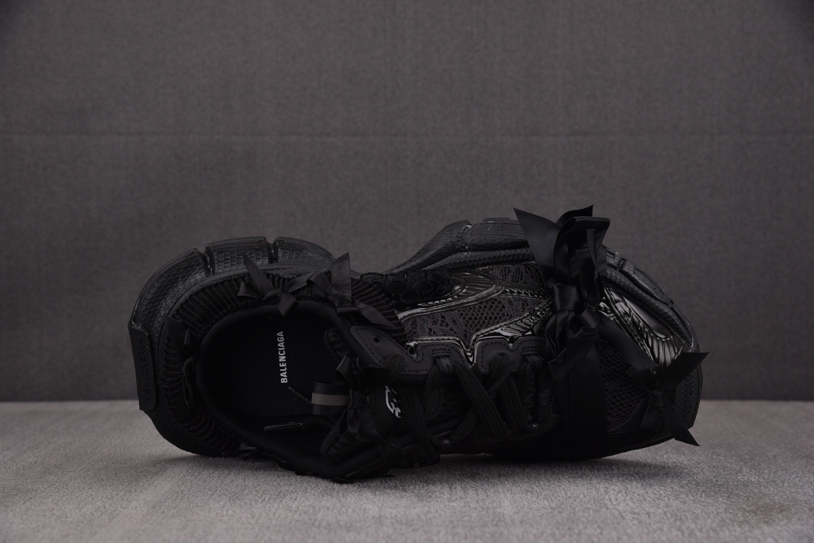 巴黎 尺码:35-46纯原版出品-Balenciaga 3XL Mule Lace 全黑 YZ018-5