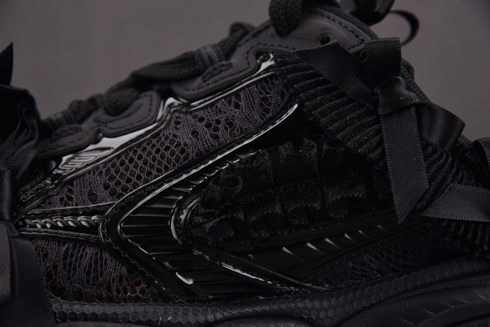 巴黎 尺码:35-46纯原版出品-Balenciaga 3XL Mule Lace 全黑 YZ018-5