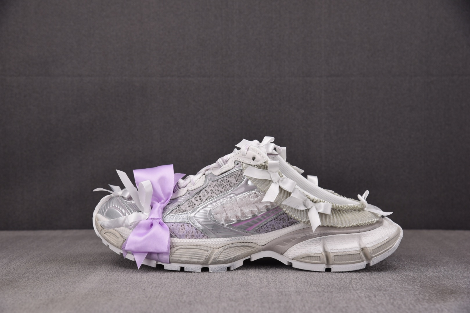 巴黎 尺码:35-46纯原版出品-Balenciaga 3XL Mule Lace 紫白 YZ018-5