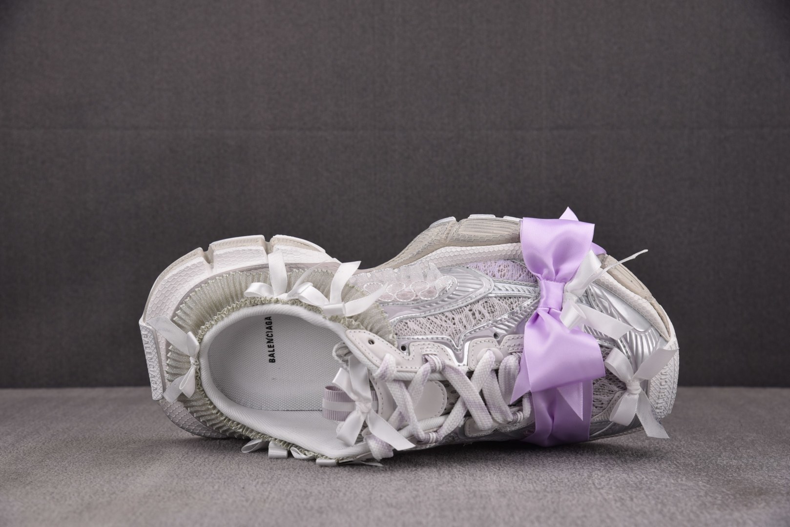 巴黎 尺码:35-46纯原版出品-Balenciaga 3XL Mule Lace 紫白 YZ018-5