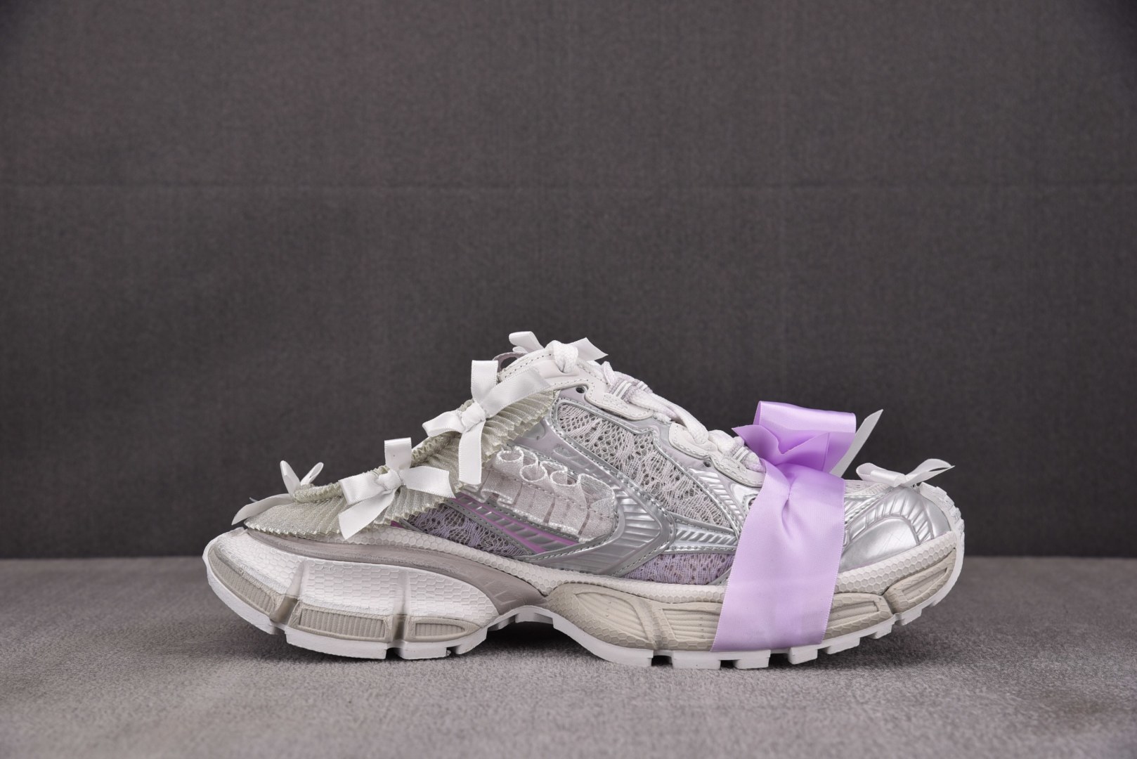 巴黎 尺码:35-46纯原版出品-Balenciaga 3XL Mule Lace 紫白 YZ018-5