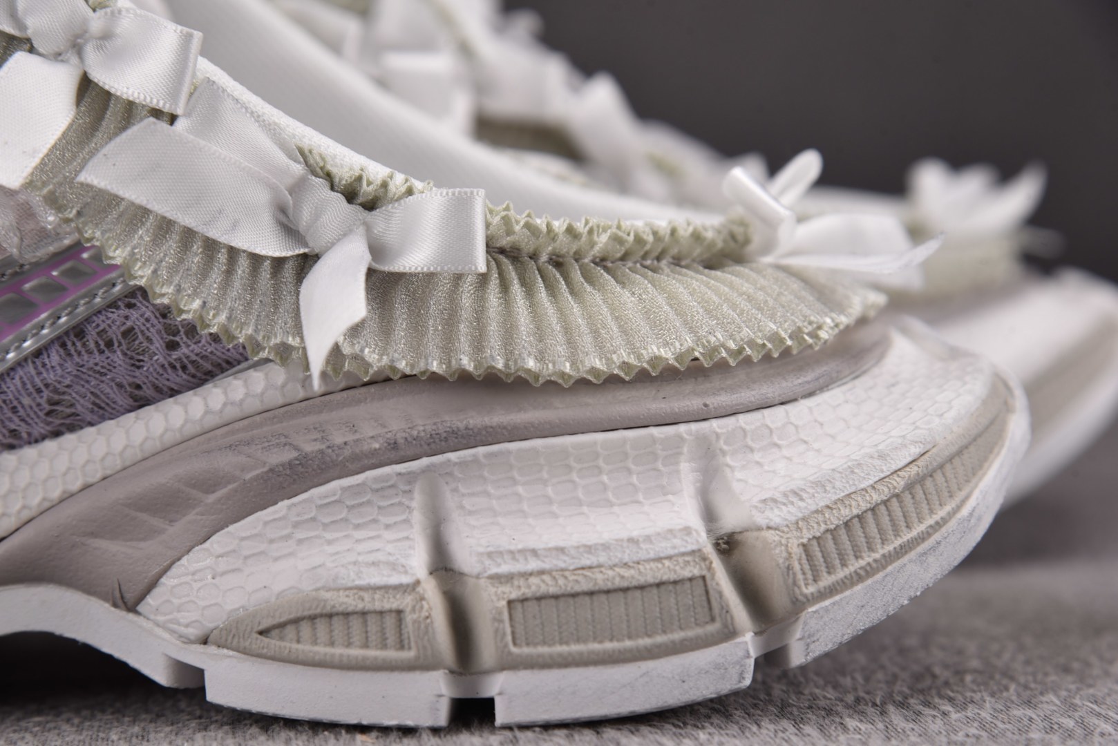 巴黎 尺码:35-46纯原版出品-Balenciaga 3XL Mule Lace 紫白 YZ018-5