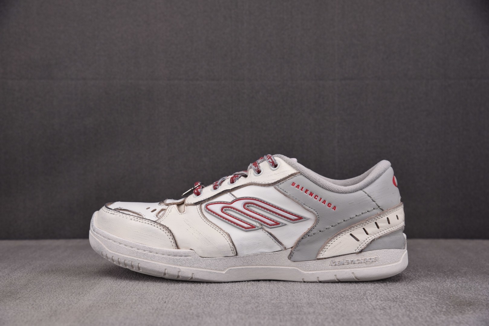 巴黎 尺码:35-46纯原版出品-Balenciaga Hamptons Worn-Out 灰红 YZ0