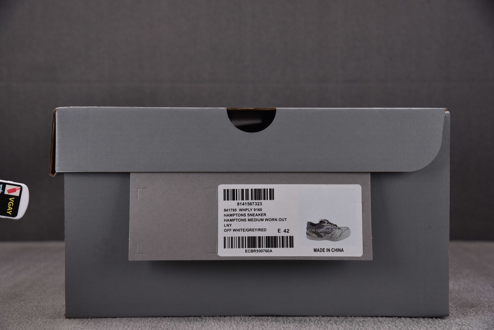 巴黎 尺码:35-46纯原版出品-Balenciaga Hamptons Worn-Out 灰红 YZ0