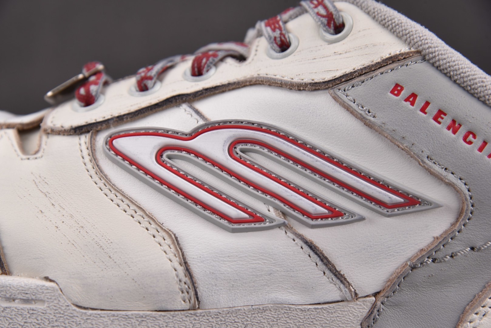 巴黎 尺码:35-46纯原版出品-Balenciaga Hamptons Worn-Out 灰红 YZ0