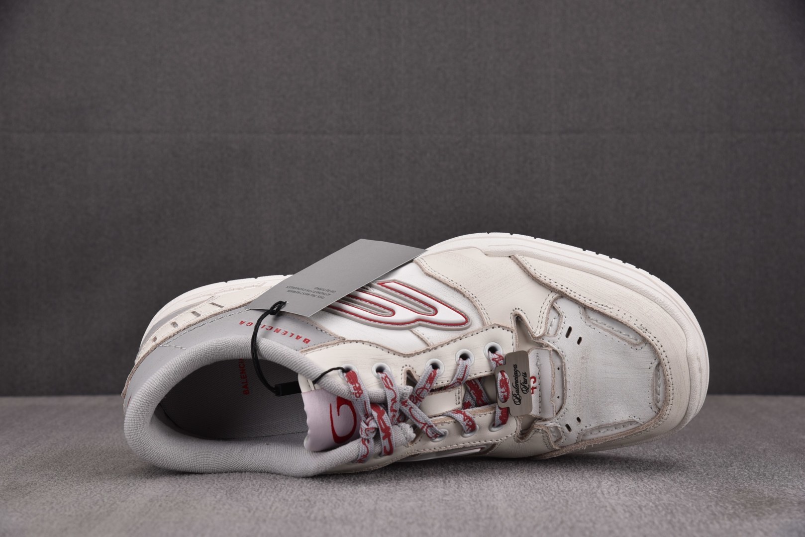 巴黎 尺码:35-46纯原版出品-Balenciaga Hamptons Worn-Out 灰红 YZ0