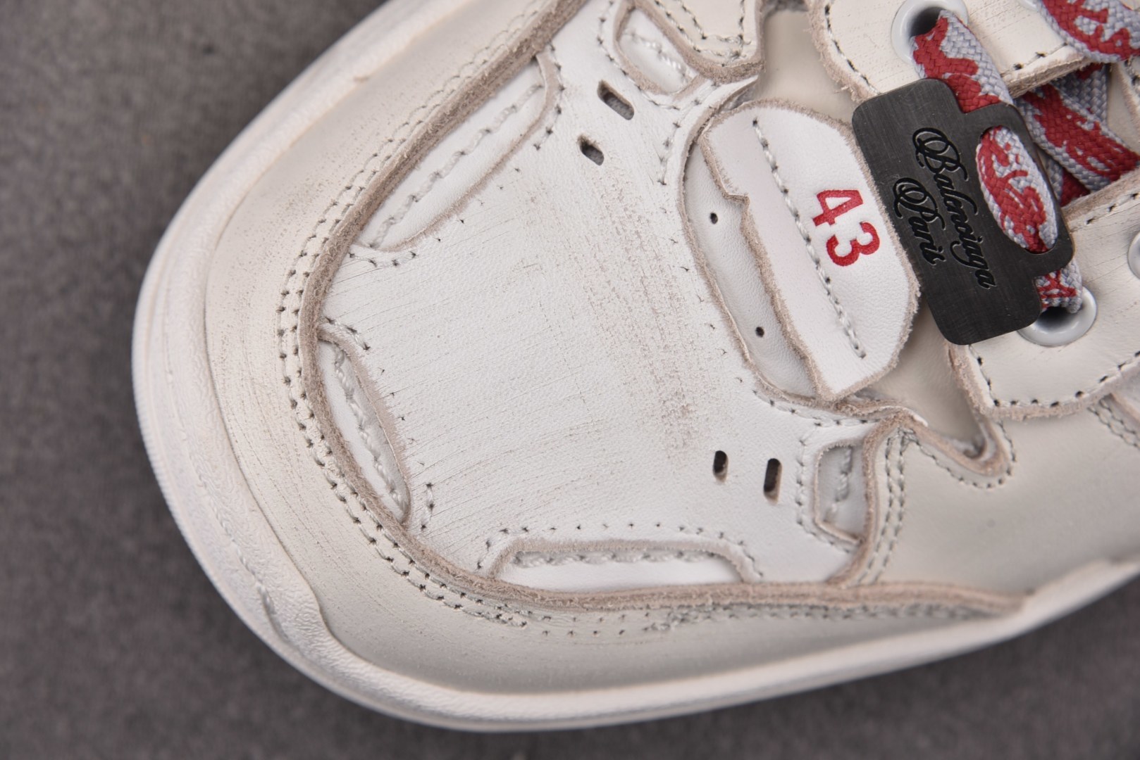 巴黎 尺码:35-46纯原版出品-Balenciaga Hamptons Worn-Out 灰红 YZ0