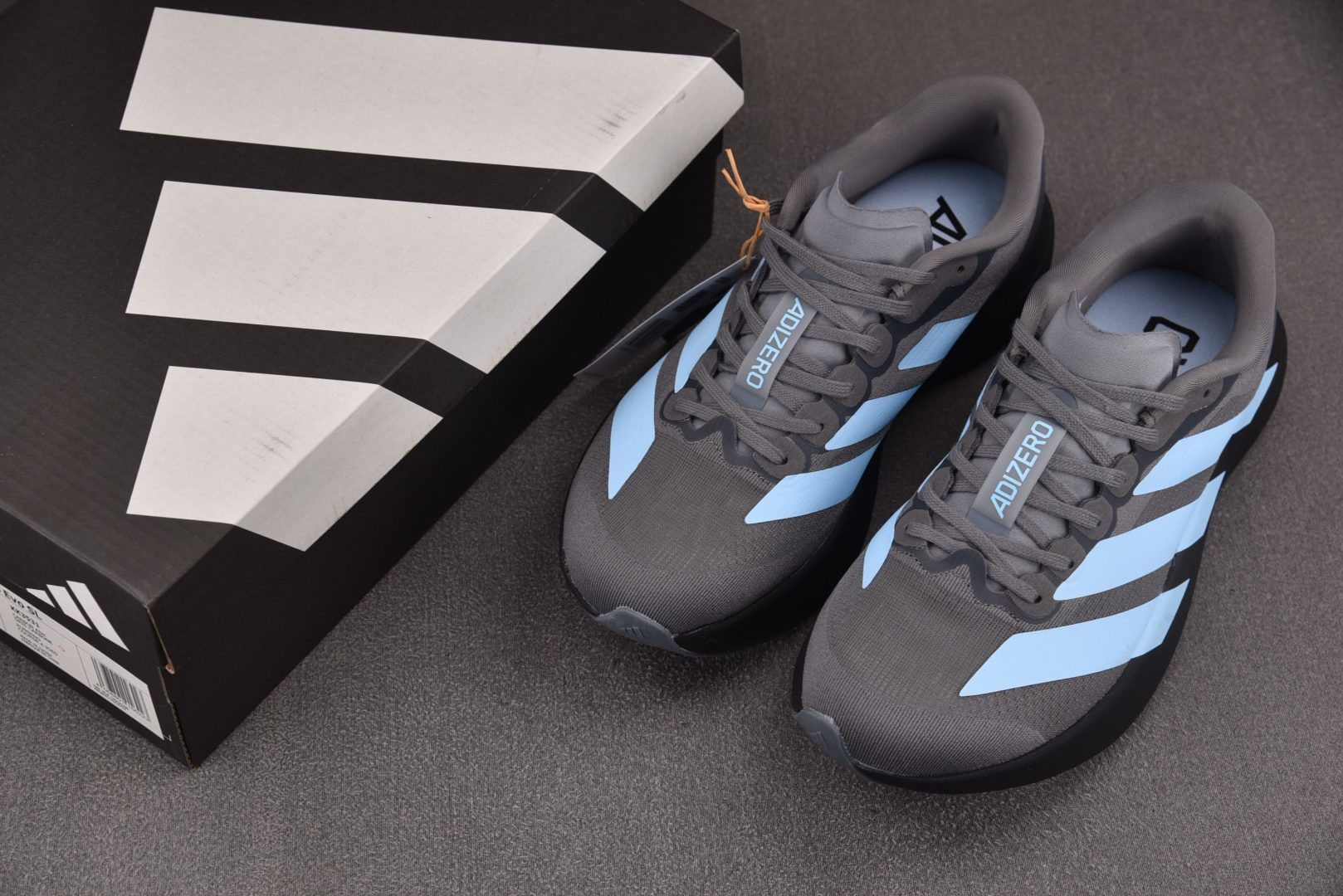 Adios 尺码:36-45纯原版出品-AD Adizero Evo SL Grey Glow Blue