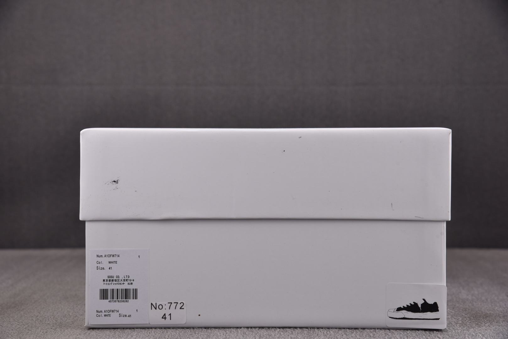 MMY 尺码36-45纯原版出品-MIHARA YASUHIRO 白布 No.772 YZ022尺码：3