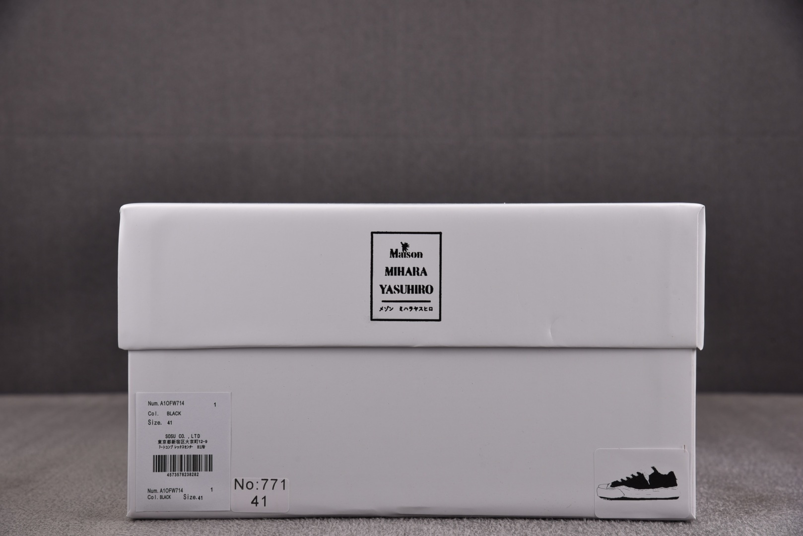 MMY 尺码36-45纯原版出品-MIHARA YASUHIRO 黑白 No.771 YZ022尺码：3