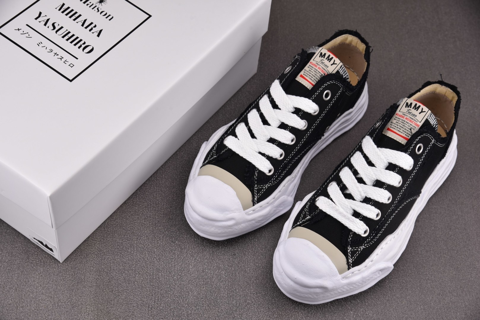 MMY 尺码36-45纯原版出品-MIHARA YASUHIRO 黑白 No.771 YZ022尺码：3