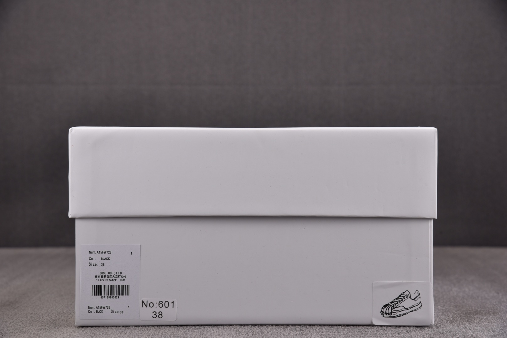 MMY 尺码36-45纯原版出品-MIHARA YASUHIRO 黑布刺绣 No.601 YZ022尺码