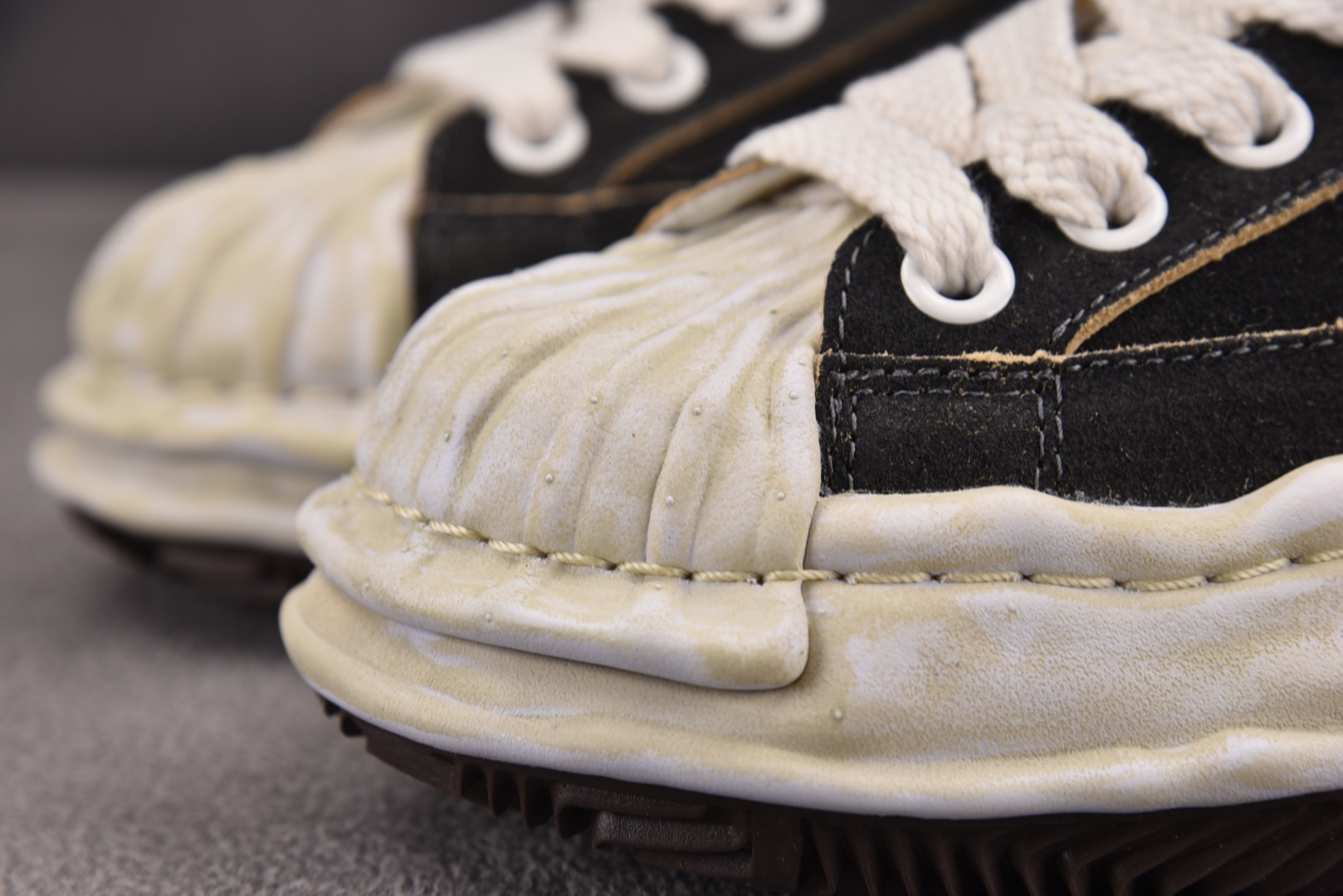 MMY 尺码36-45纯原版出品-MIHARA YASUHIRO 黑布刺绣 No.601 YZ022尺码