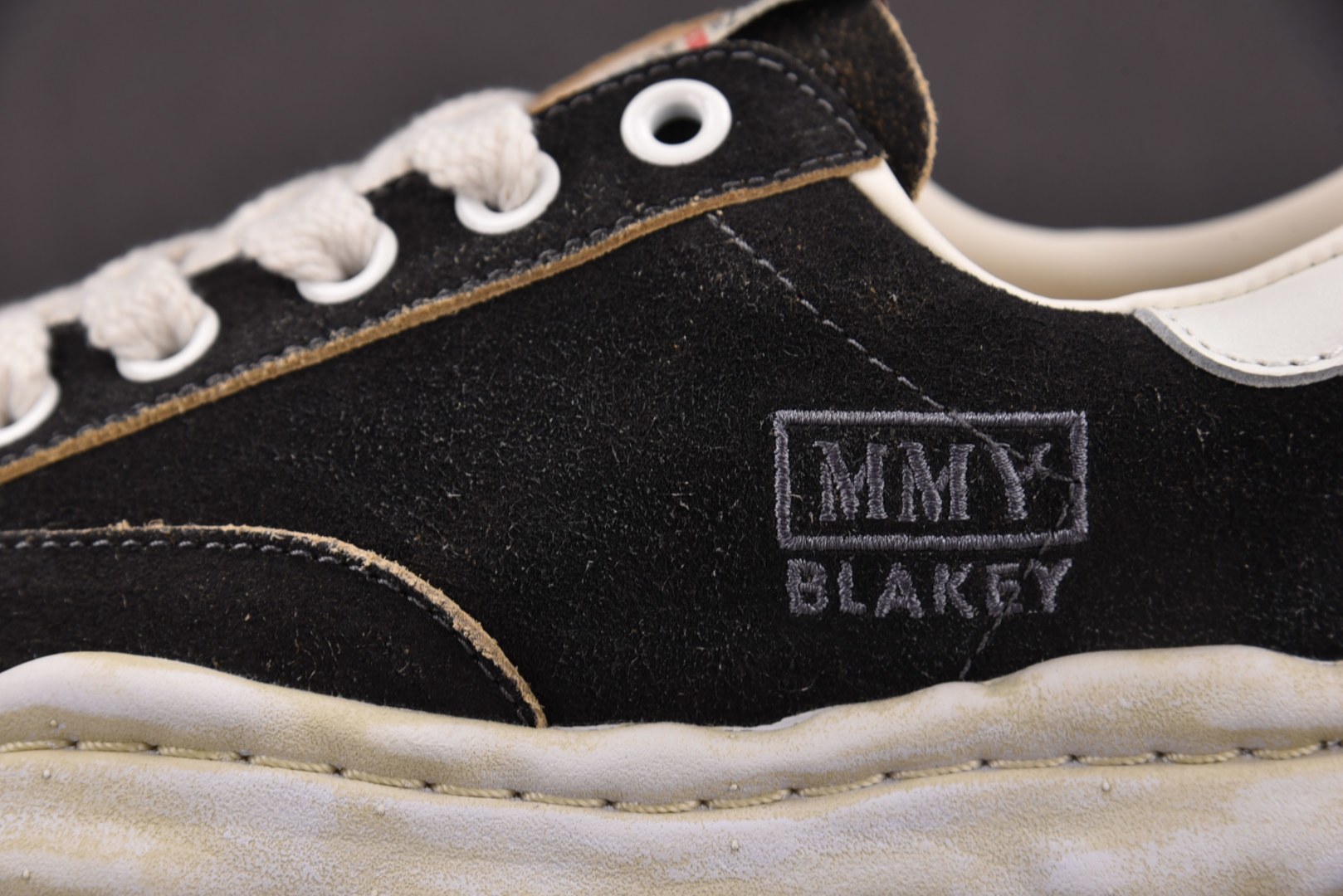 MMY 尺码36-45纯原版出品-MIHARA YASUHIRO 黑布刺绣 No.601 YZ022尺码