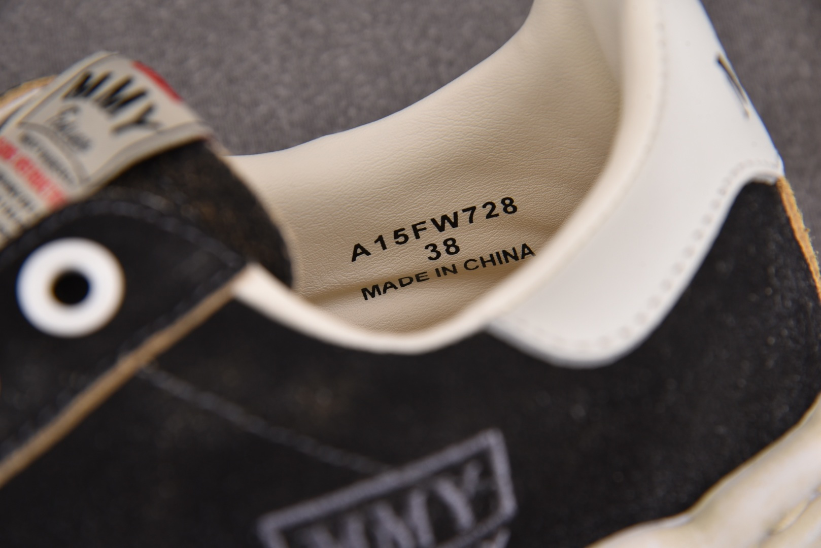 MMY 尺码36-45纯原版出品-MIHARA YASUHIRO 黑布刺绣 No.601 YZ022尺码