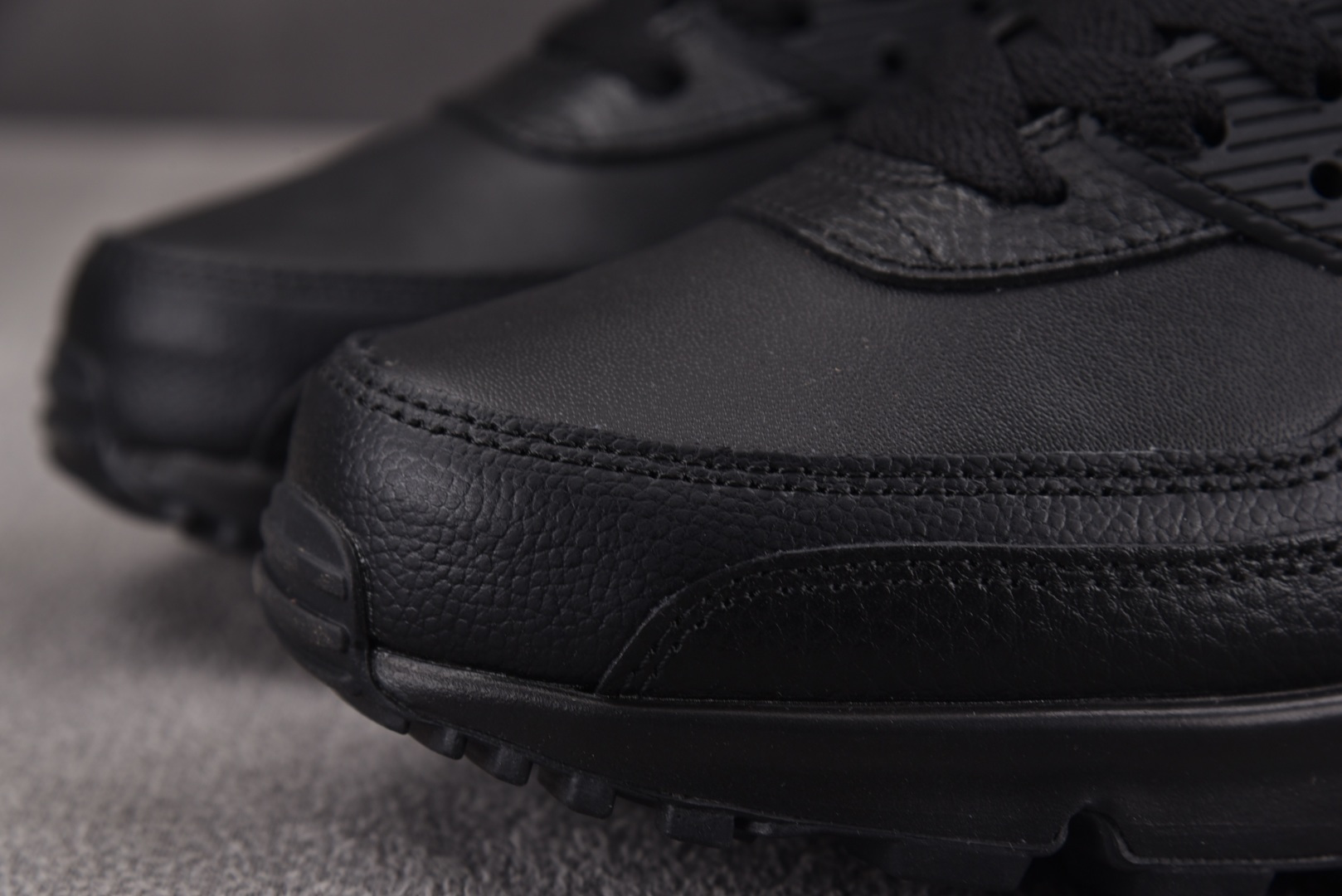 Max 尺码:36-46纯原出品-NK Air Max 90 Leather Triple Black 