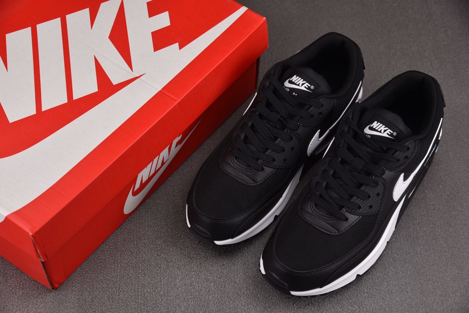 Max 尺码36-46纯原版出品-WMNS NK Air Max 90 Black White 黑白 D