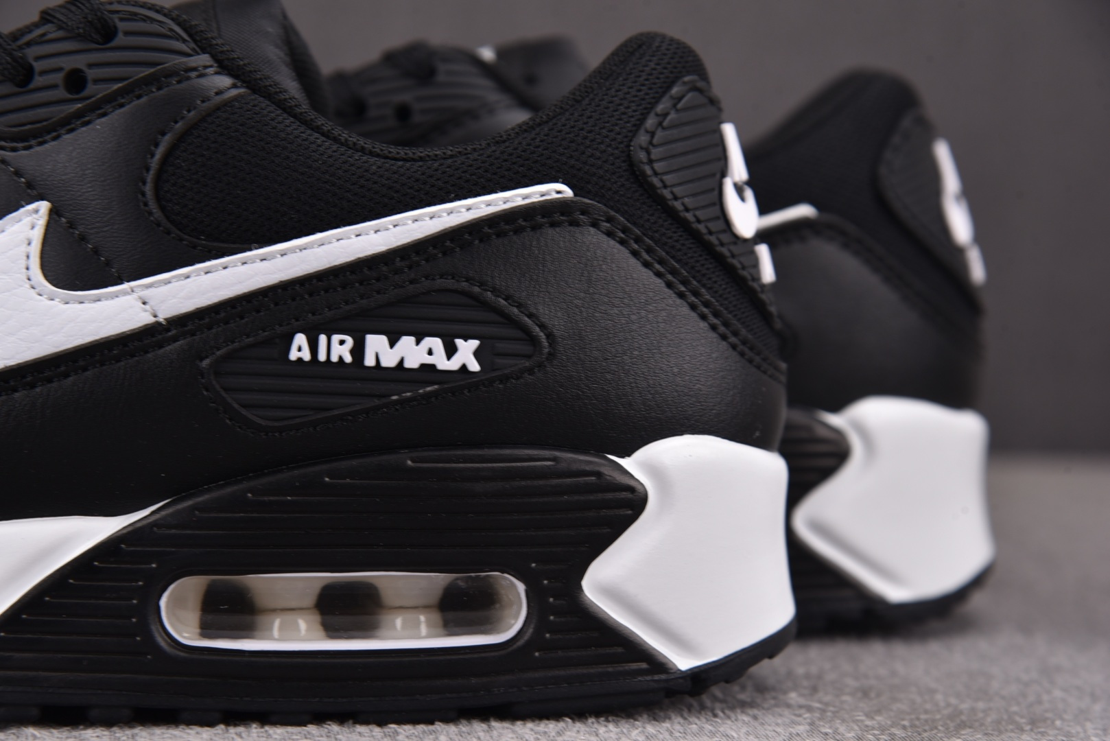 Max 尺码36-46纯原版出品-WMNS NK Air Max 90 Black White 黑白 D