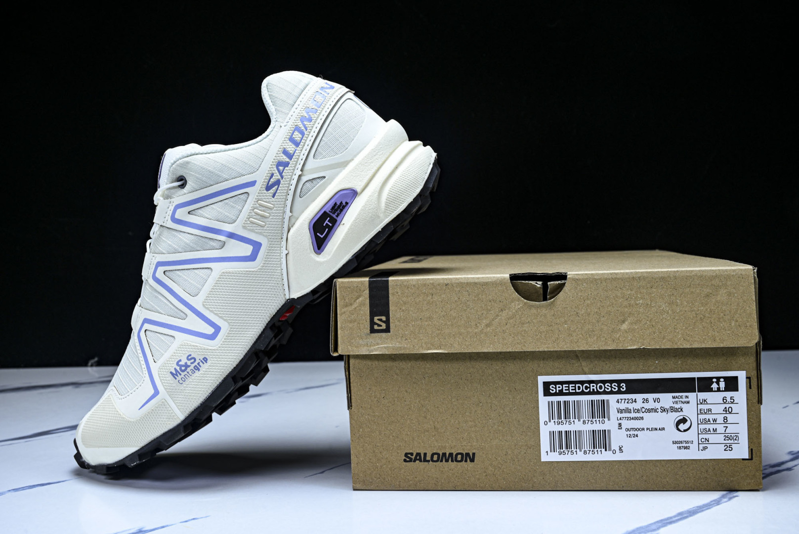 Salomon 尺码36-46纯原版出品-Salomon Speedcross 3 萨洛蒙 黑色合成材质