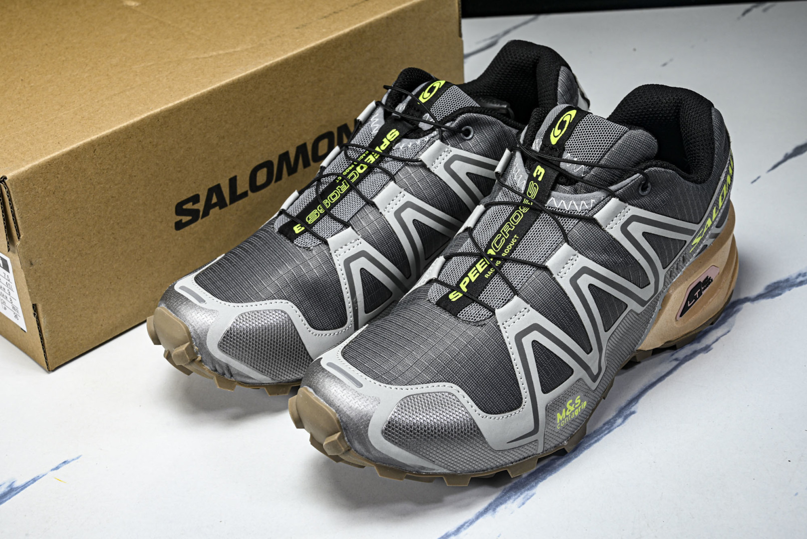 Salomon 尺码36-46纯原版出品-Salomon Speedcross 3 萨洛蒙 黑色合成材质